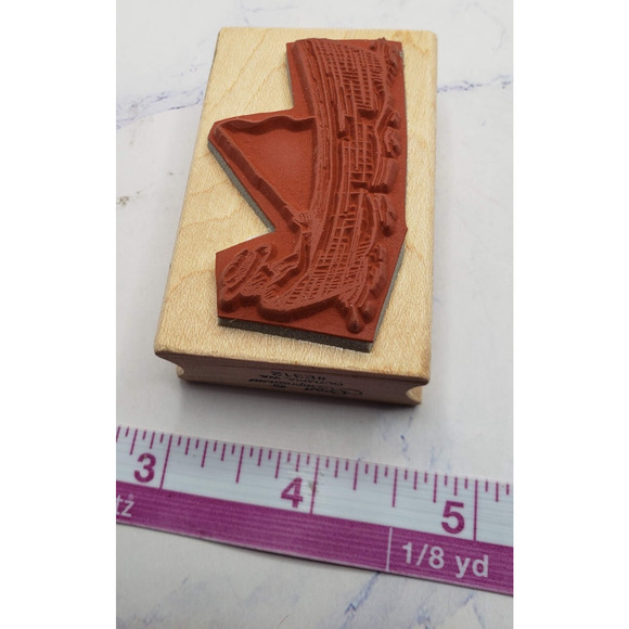 Lazy Days Fishing Great Impressions E312 Wood Mounted Rubber Stamp - Picture 7 of 7